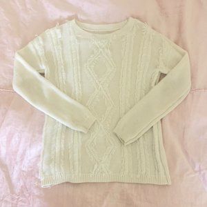 Girls White Sweater